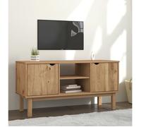 vidaXL Meuble TV Otta 113,5×43×57 cm Bois de pin massif Multicolore