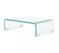 vidaXL Meuble TV/Moniteur verre transparent - 40x25x11 cm