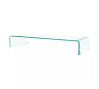 Meuble tv/ pour moniteur 80 x 30 x 13 cm verre transparent Transparent G