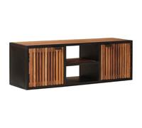 vidaXL Meuble TV rectangulaire moderne fabriqué à la main en bois de manguier 105 x 30 x 35 cm