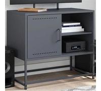 vidaXL Meuble TV rose 100,5x39x60,5 cm acier