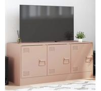vidaXL Meuble TV 841644 – Rose, acier, 99x39x44 cm