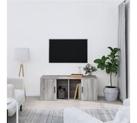 vidaXL Meuble TV Sonoma gris 100x35x40 cm Bois d'ingénierie816806 Gris G