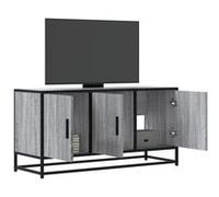vidaXL Meuble TV sonoma gris 100x35x50 cm bois d'ingénierie et métal
