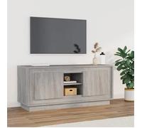 vidaXL Meuble TV sonoma gris 102x35x45 cm bois d'ingénierie 819866