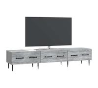 vidaXL Meuble TV Sonoma Gris 147 x 34,5 x 30 cm Bois d'ingénierie, Meuble de Salon, Console Vintage, Cabinet TV rectangulaire, en Bois, Support pour Divertissement à Domicile