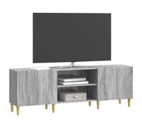 vidaXL Meuble TV Sonoma Gris 150 x 31 x 50 cm Bois d'ingénierie, Salon, Meuble Vintage, Support TV rectangulaire, Rangement multimédia, Cabinet Moderne, Organiseur stylé, déco Maison