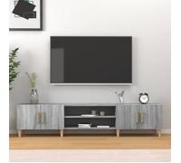 vidaXL Meuble TV sonoma gris 180x31,5x40 cm bois d'ingénierie 816262