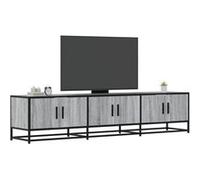 vidaXL Meuble TV sonoma gris 180x35x41 cm bois d'ingénierie, support TV, buffet TV, meuble multimédia, banc TV, meuble hifi, 3300788 Gris G