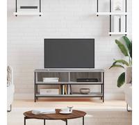 vidaXL Meuble TV, Armoire de Télévision avec 2 Compartiments et Étagère, Meuble Télé avec Pieds Salle de Séjour, Sonoma Gris Bois d'Ingénierie