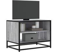 vidaXL Meuble TV Sonoma Gris 61 x 40 x 46 cm, bois d'ingénierie et métal