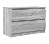 vidaXL Meuble TV Sonoma Gris 80x35x54 cm Bois d'ingénierie, Banc TV, Meuble HiFi, Centre de Divertissement, Buffet TV, Meuble multimédia, Console TV