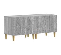 vidaXL Meuble TV Sonoma Gris Bois d'ingénierie, Meuble TV Moderne, Bois résistant à l'humidité, Grand Rangement, Profil Fin, Design Pratique pour Le Salon