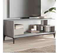 vidaXL Meuble TV sonoma gris bois ingénierie et acier enduit de poudre 842414