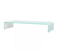 vidaXL Meuble TV/Support pour moniteur 80x30x13 cm verre vert