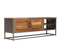 vidaXL Meuble TV Teck recy t acier 120x30x40 cm 246281