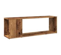 vidaXL Meuble TV Vieux bois 100x24x32 cm Bois d'ingénierie Marron