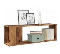 vidaXL Meuble TV Vieux bois 100x24x32 cm Bois d'ingénierie Marron