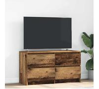 vidaXL Meuble TV Vieux Bois 100x35x54 cm Bois d'ingénierie Marron