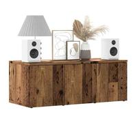 vidaXL Meuble TV vieux bois 80x34x30 cm bois d'ingénierie banc TV meuble télé meuble multimédia buffet TV meuble hifi 856012