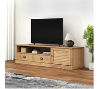 vidaXL Meuble TV, Armoire de Télévision avec Tiroirs et Compartiment, Meuble Télé de Salon, Armoire de Rangement Intérieur, Bois Massif de Pin