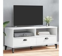 vidaXL Meuble TV VIKEN blanc bois d'ingénierie