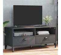 vidaXL Meuble TV, Armoire de Télévision avec Tiroirs, Meuble Télé avec Rangement Salon Salle de Séjour, Industriel, Gris 374931