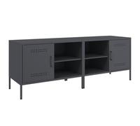 vidaXL Meubles TV 2 pcs Anthracite 68x39x50,5 cm Acier, Support TV, Buffet TV, Meuble multimédia, Banc TV, Armoire HiFi, Centre de Divertissement