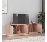 vidaXL Meuble TV 841634 – 2 pièces rose en acier 67x39x44 cm