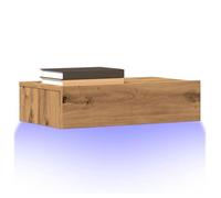 vidaXL Meubles TV 2 pièces en chêne artisanal avec éclairages LED