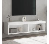 vidaXL Meubles TV avec lumières LED 2 pcs blanc 60x30x30 cm