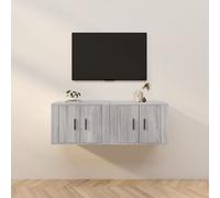 vidaXL Meubles TV muraux 2 pcs sonoma gris 57x34,5x40 cm