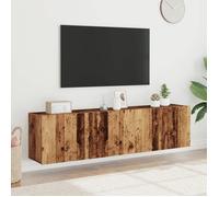 vidaXL Meubles TV muraux 2 pcs Vieux bois 80x30x41 cm