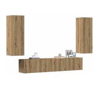 vidaXL Meubles TV muraux 4 pcs chêne artisanal bois d'ingénierie