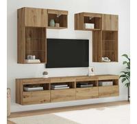 vidaXL Meubles TV muraux 6 pcs Bois Ancien 100 x 30 x 40 cm
