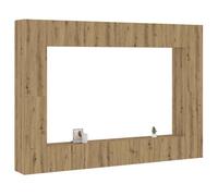 vidaXL Meubles TV muraux 8 pcs chêne artisanal bois d'ingénierie, banc TV, meuble hifi, centre de divertissement, buffet TV,
