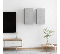 vidaXL Meubles TV suspendus 2 pcs - Gris béton