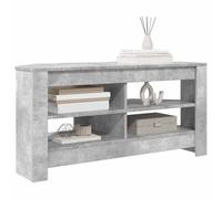 vidaXL Meuble TV d'angle Gris béton 102 x 40,5 x 45 cm Bois d'ingénierie 2 étagères