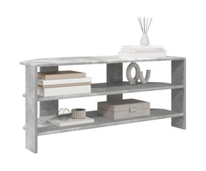 vidaXL MeubleTVd'Angle 102x40,5x45cm Gris béton Bois d'ingénierie