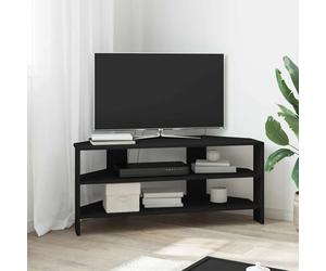 vidaXL MeubleTVd'Angle Noir 102x40,5x45cm Bois d'ingénierie