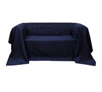 VidaXL Micro-suède Bleu Marine