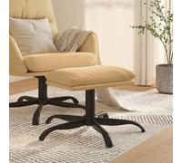 vidaXL Microfibre - Crème
