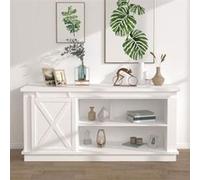 vidaXL Mini kit porte coulissante grange Acier au carbone Blanc 200 cm 151695 Blanc G