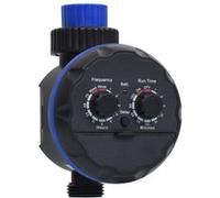 vidaXL Minuterie d’Eau à Sortie Unique avec Vannes à Bille Automatique Minuterie d’Irrigation Minuterie d'Arrosage Jardin Extérieur ABS G