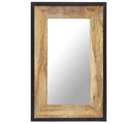 vidaXL Miroir mural décoratif 80 x 50 cm en bois de manguier massif