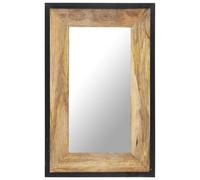 vidaXL Miroir mural décoratif 80 x 50 cm en bois de manguier massif