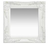 vidaXL Miroir baroque 40x40 cm Blanc