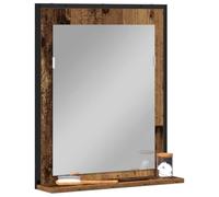 vidaXL Miroir Bois Ancien 50 x 12 x 60 cm Verre et Bois Ingénierie, Miroir de Salle de Bain, Rectangulaire, Moderne, Accroché au Mur, Durable, Cadre en Bois Ingénieré