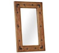 vidaXL Miroir Bois d'acacia massif 50 x 80 cm Marron G