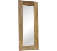 vidaXL Miroir mural en bois massif de manguier 50 x 110 cm pour salle de bains